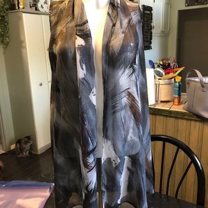 Long vest sheer S